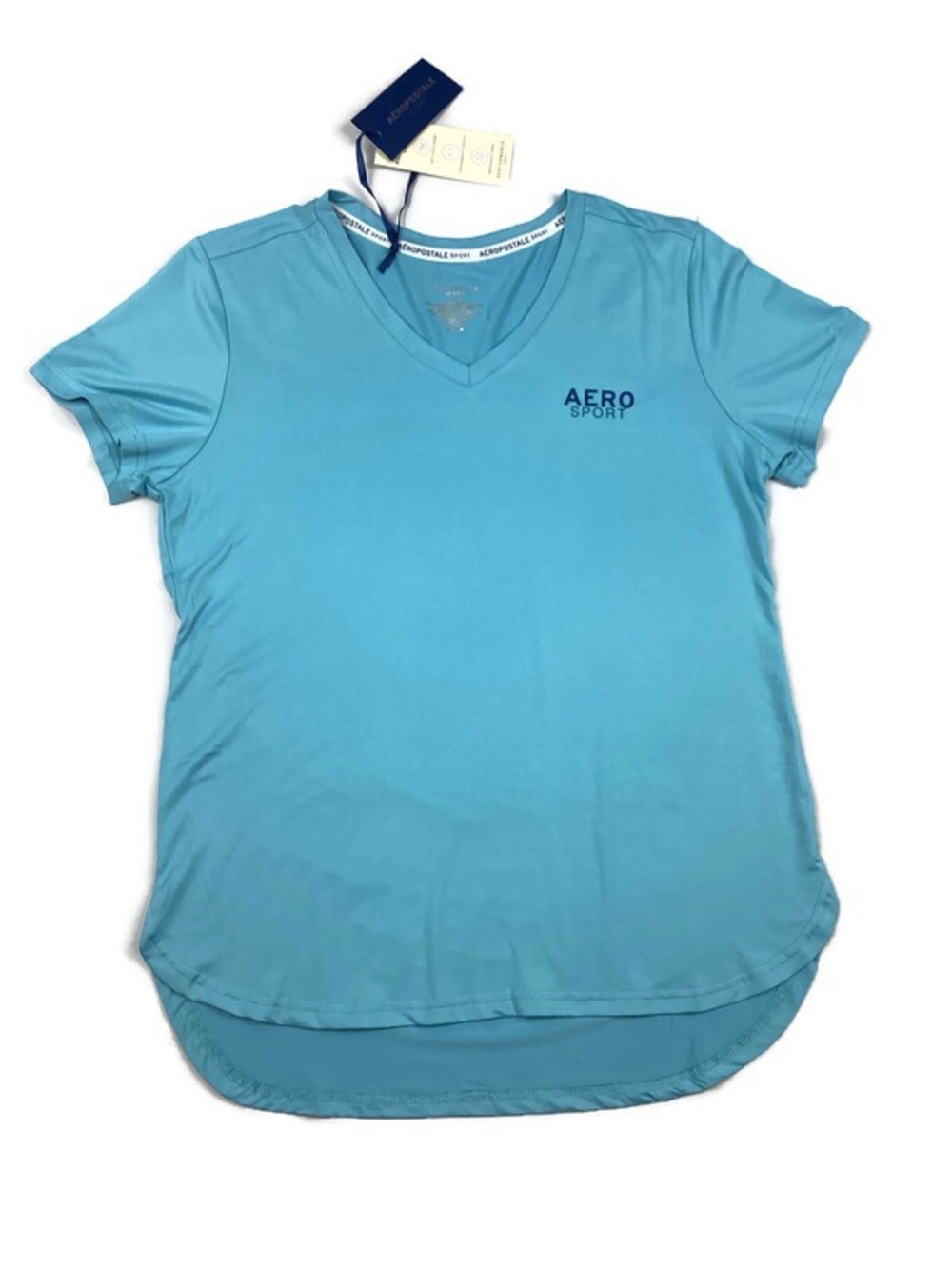 Aeropostale Sport Blue Athletic Top Large New with imperfection Retail $42